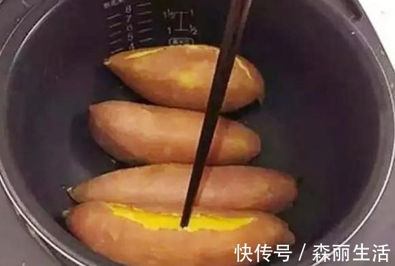 容嬷嬷|烤红薯原来这么简单，只需电饭锅，不加一滴水，流着糖汁香甜软糯