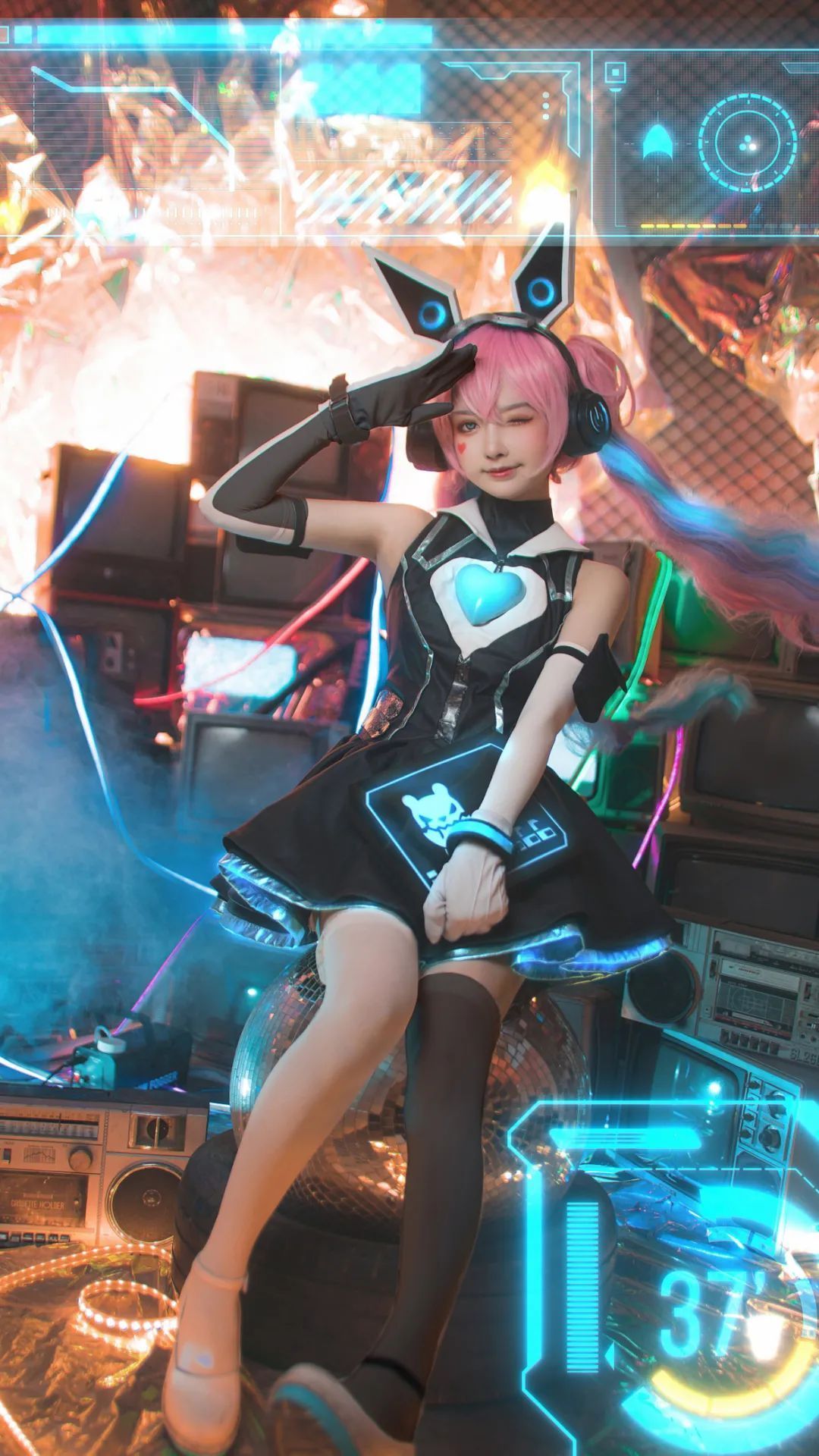 心灵骇客|cos:王者荣耀安琪拉-心灵骇客cos正片@北原美呆