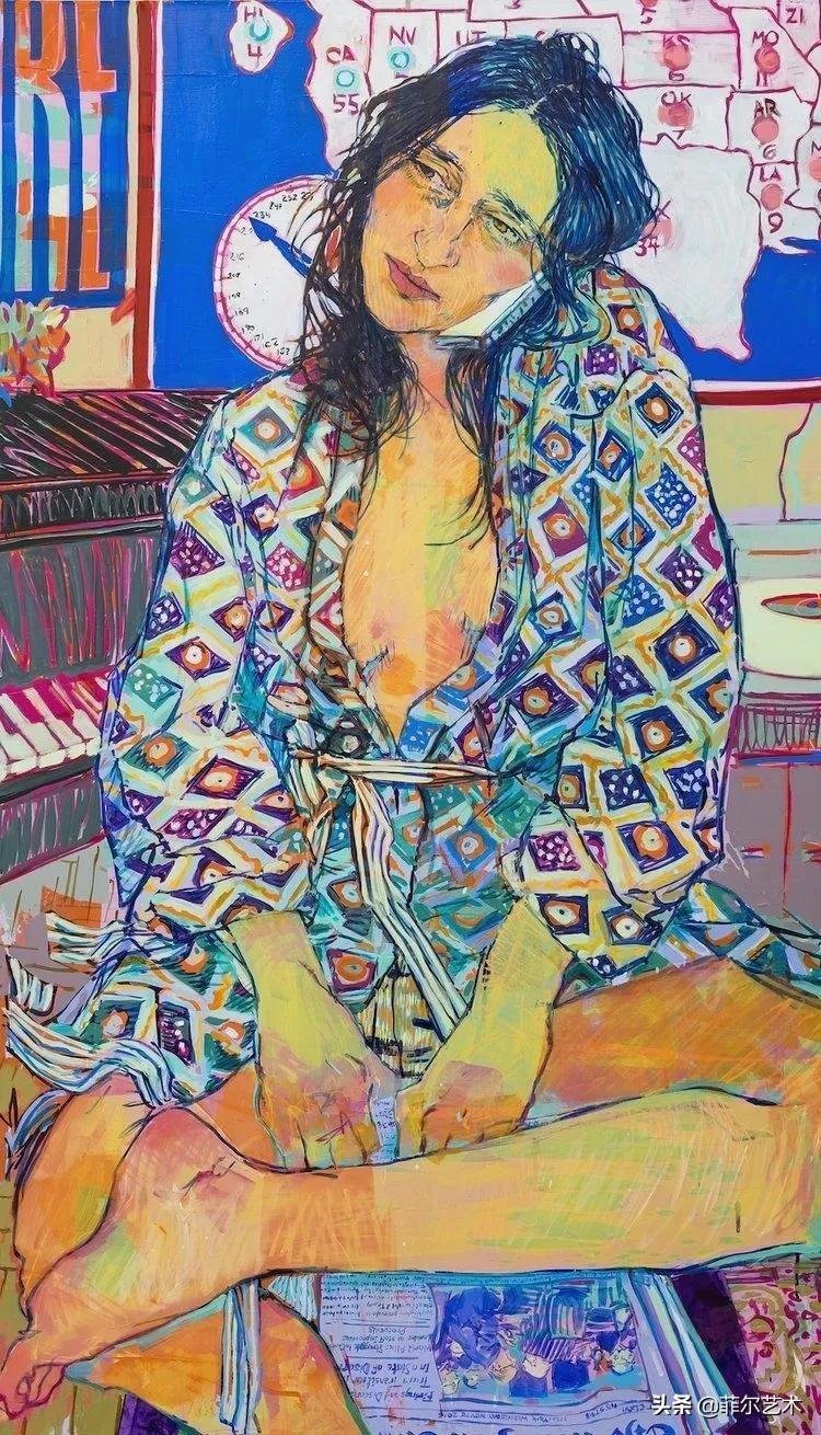 霍普·冈洛夫&美国画家霍普·冈洛夫用平静的笔触描绘强烈的感情