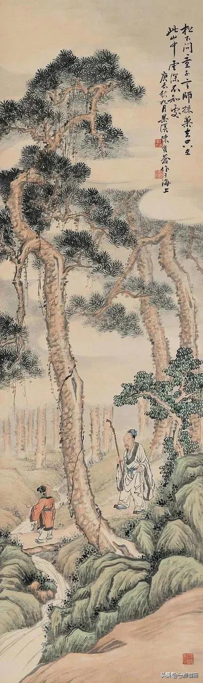 松下问童子#多位画家笔下的《松下问童子》,你最喜欢哪一幅?