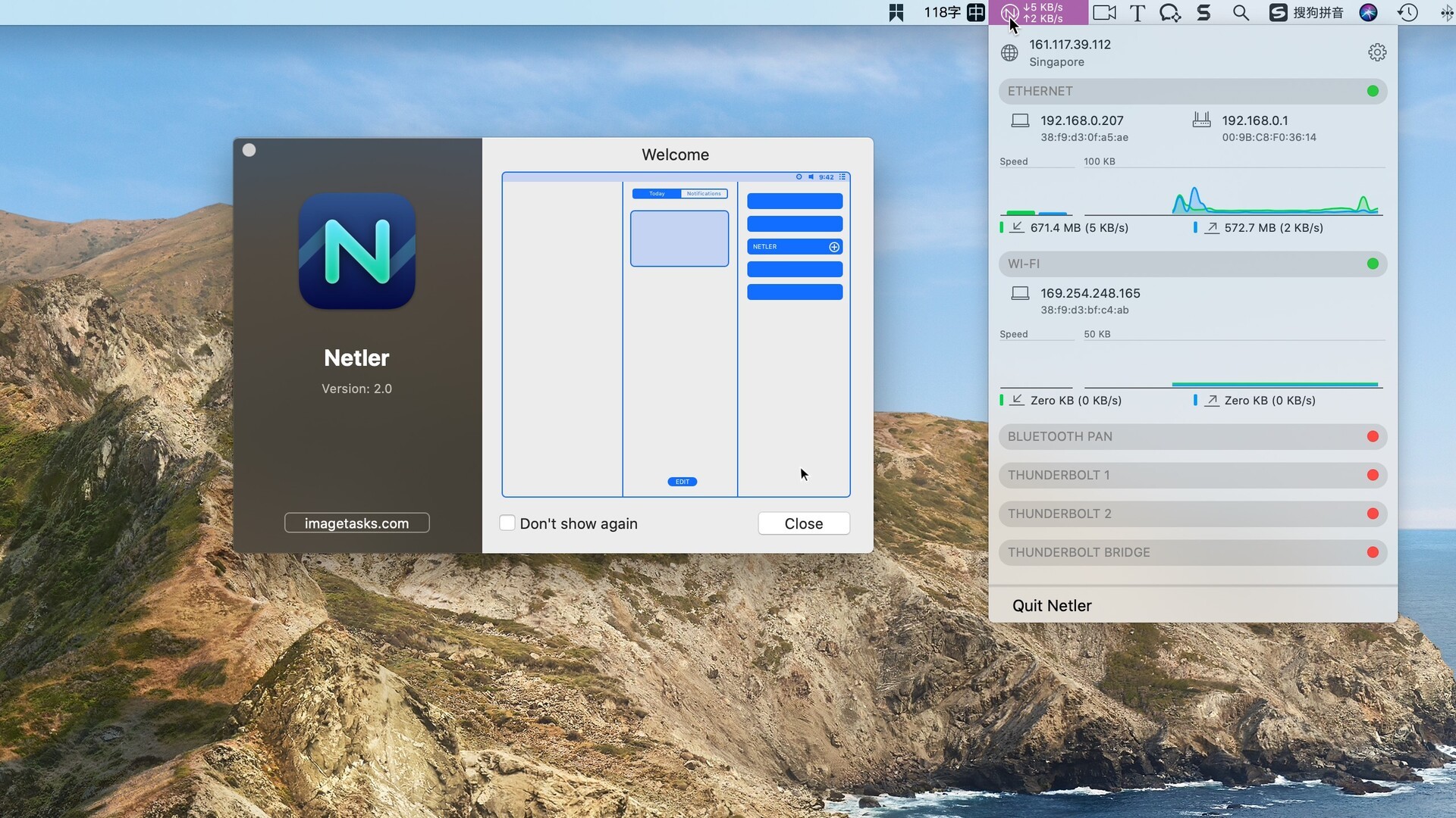 Netler for Mac v2.0 MAS 网络状态监测-下载否