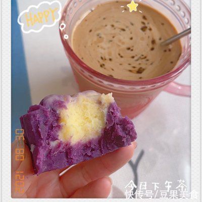 紫薯|周末超美味的少糖少油版紫薯奶黄月饼来袭，还不快吃