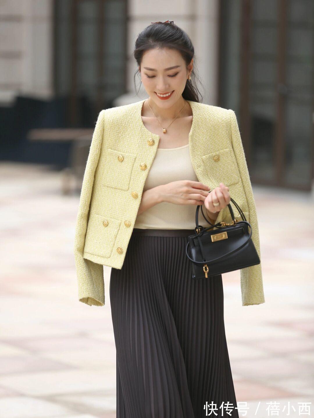 香风 入春后衣服不用多,用小香风外套打造好气质,这些搭配真值得借鉴