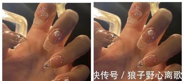 甲片|夏日漫画感透色美甲,色彩搭配很清爽,谁见谁不爱呢!