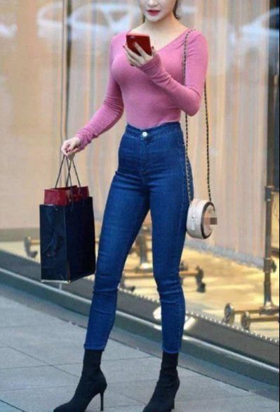 高腰|高腰紧身牛仔裤,穿出气质,穿出气场,真的太美啦!