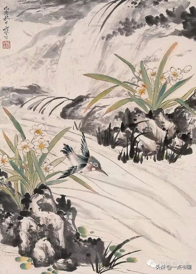 花鸟画@江寒汀 笔下的飞鸟30幅,不愧当代海派花鸟画第一人