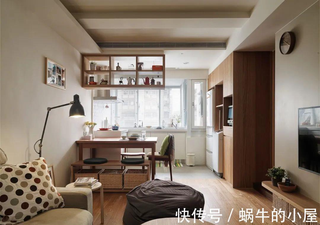小公寓|小户型yyds！看人家这套43㎡MUJI风小公寓，1㎡都不浪费！