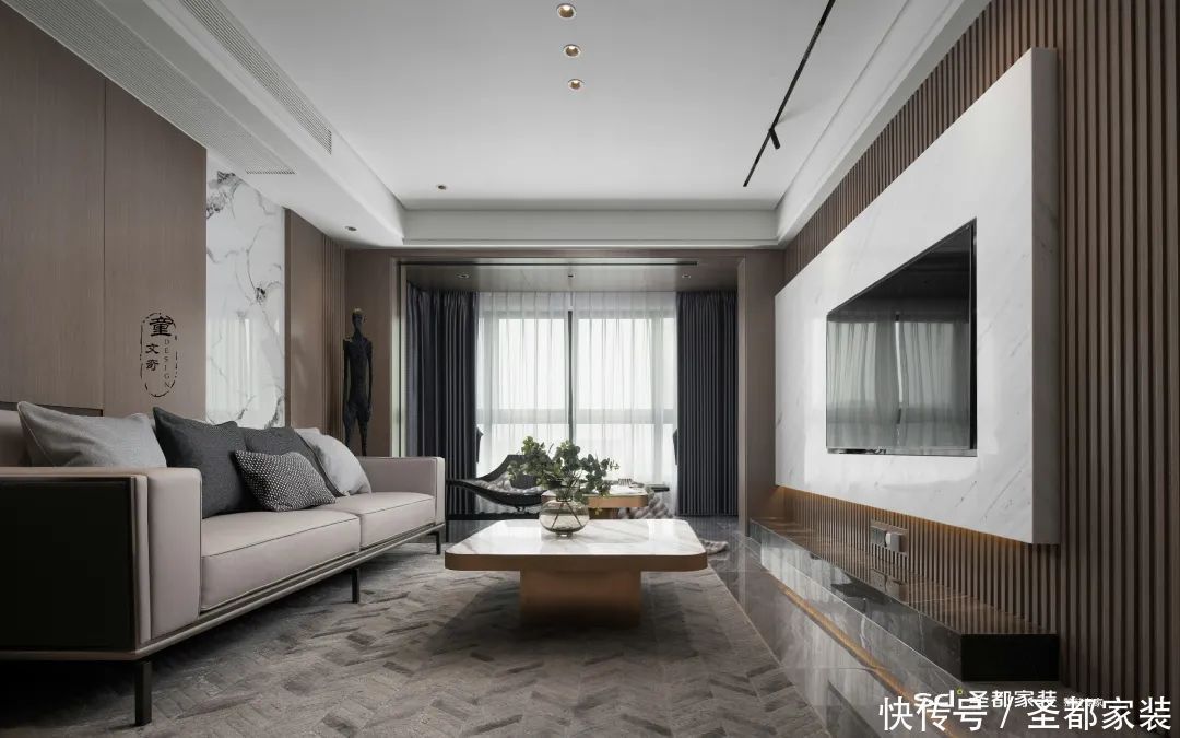 过时|140㎡现代简约风 这样设计再住30年也不过时!