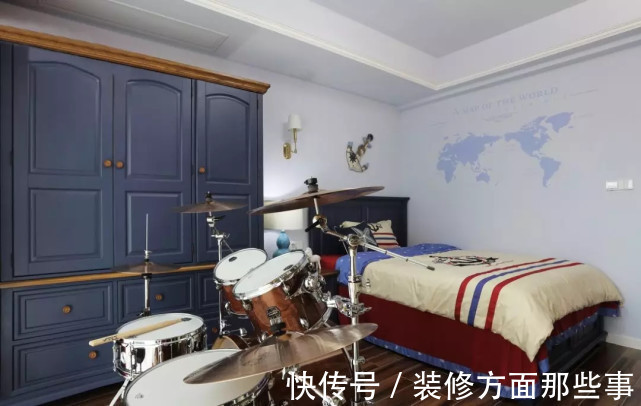 家具|165平美式风四居室,开放舒展,以求最大化通透视觉