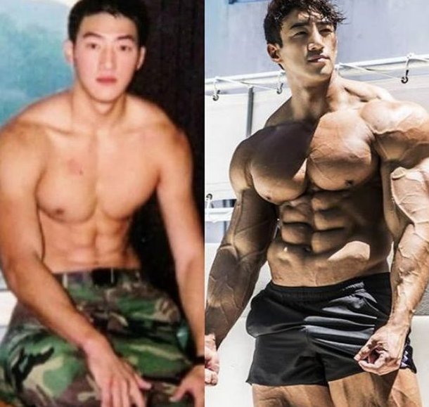 美女与野兽|韩国肌肉男，胸肌放纸杯，一般人不敢挑战