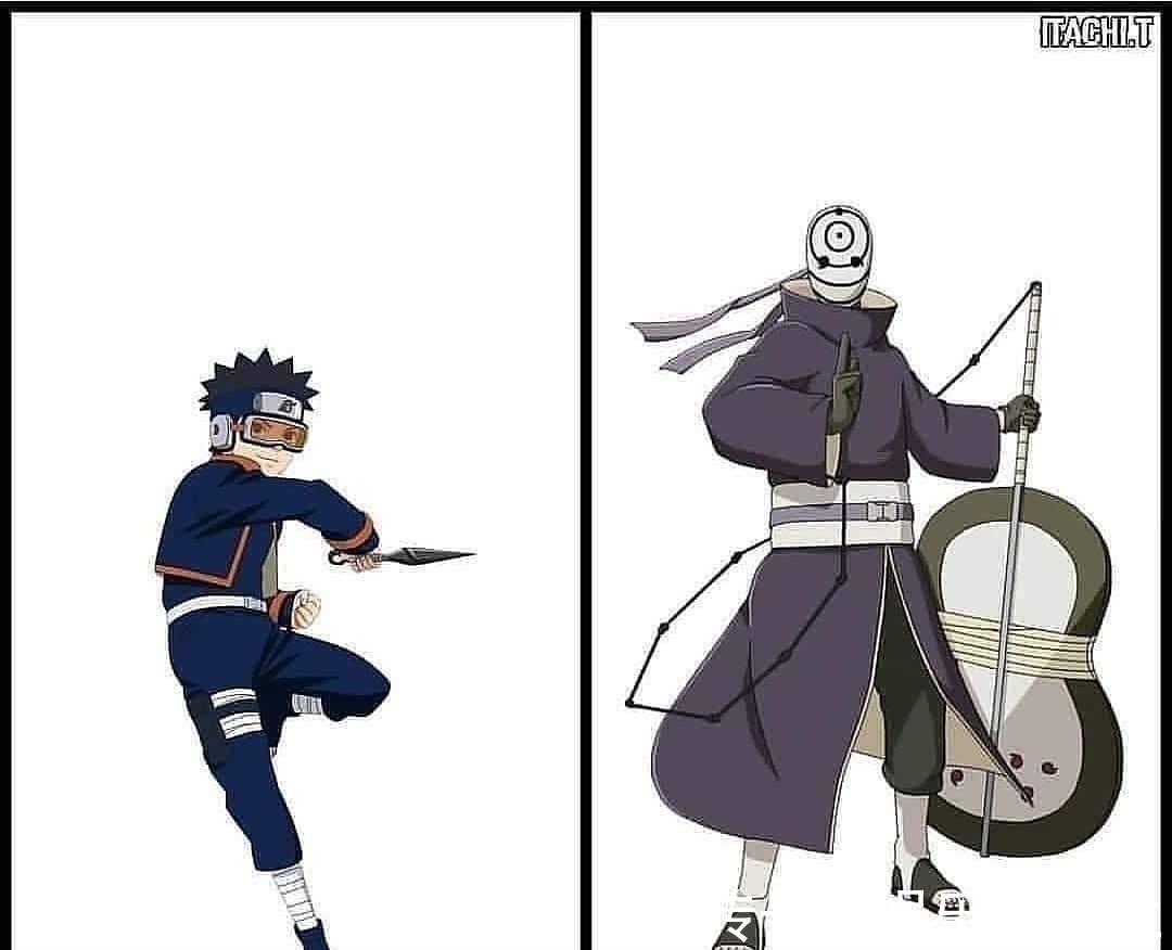 角色|《火影》角色成长变化,佐助从小帅到大,带土变化最大