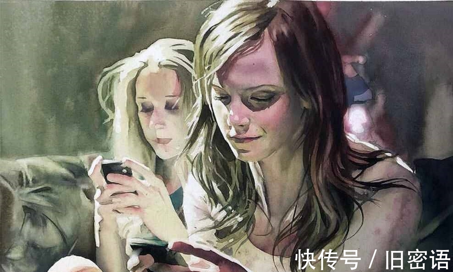 人体肖像画#婀娜妩媚,水色交融——贝卡里令人赞叹不已的人体肖像画