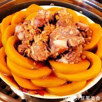 #元宵节美食大赏#排骨蒸南瓜
