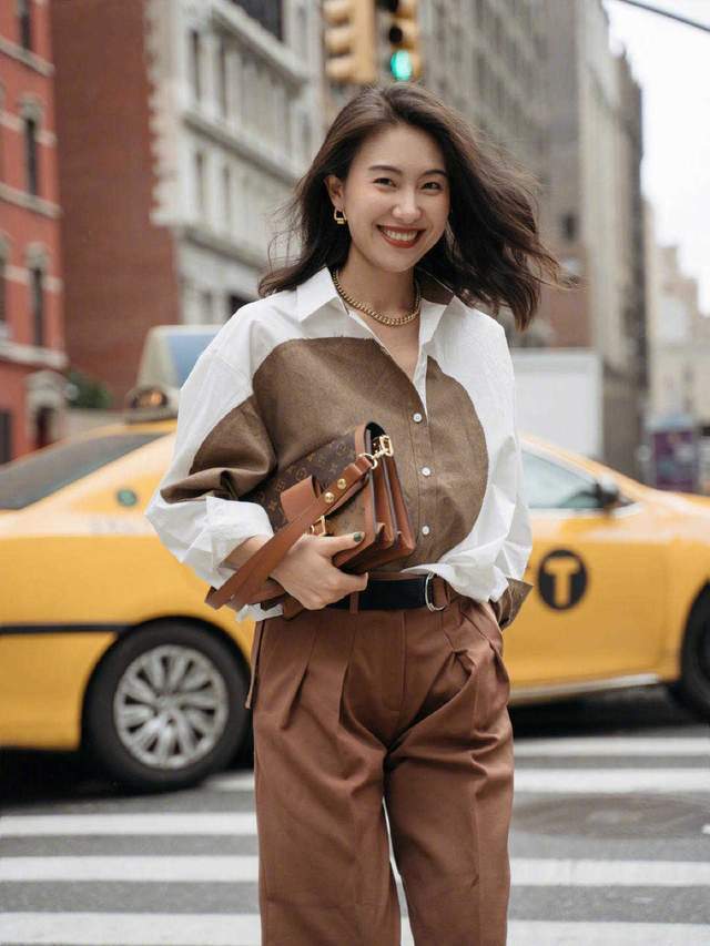 大衣|秋天的“棕色”大衣真时髦!精致的女人都喜欢的色系,温柔大方