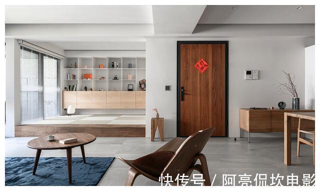 茶室|100㎡三居室，没有电视墙，开放式茶室、餐厨一体化，让家更实用！