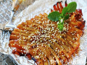 xo酱|美食推荐孜然烤鱿鱼、响油黄瓜、铁板酿藕虾制作方法