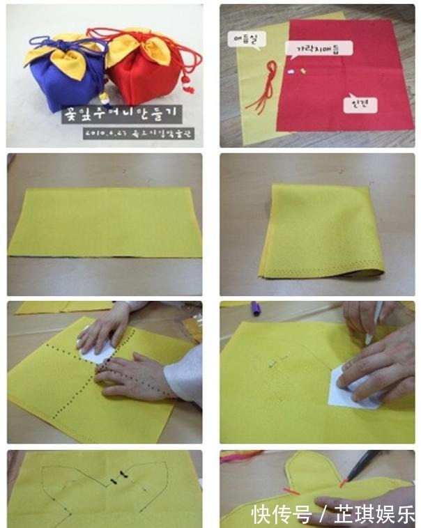 束口袋也能这么美,旧衣服就能做!旧物改造DIY手工布艺附教程