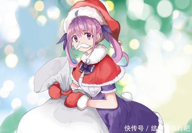 日本画师笔下的圣诞妹子们,戴着圣诞帽的爱莉酱好可爱