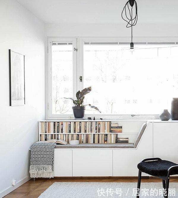 书房|小户型的窗户边上怎么做？飘窗、书房、卡座都可以