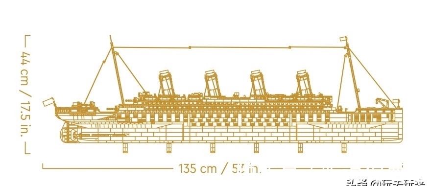 tit乐高LEGO年度巨献「泰坦尼克号」:9千多块积木,再现震撼经典