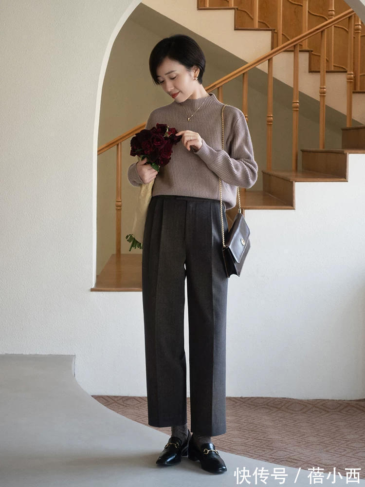 气质 步入中年只会穿“奶奶装”?试试九分裤搭配,轻松塑造气质知性美