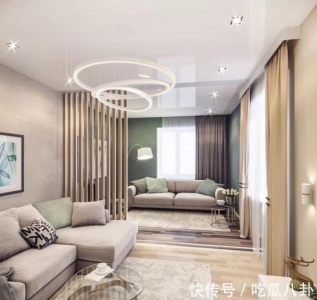 客厅|59平方米的网红设计款小户型,装修效果时尚且清新,非常实用好看