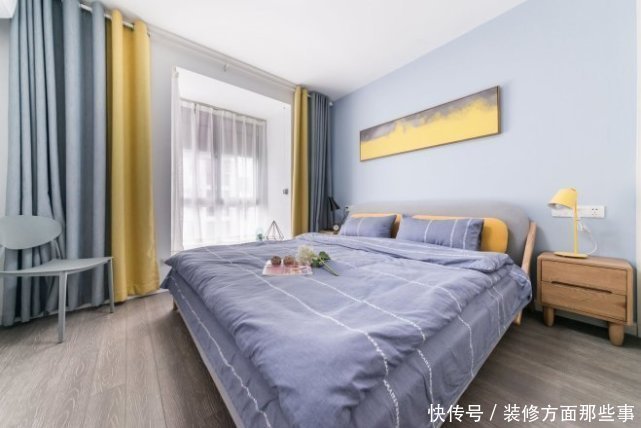 卧室|111平现代风婚房设计,色彩合理,加强储物把空间释放出来