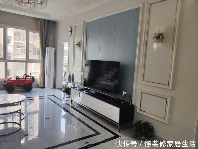 新房|新房入住四个月，电视墙太漂亮了！邻居看了反手就是一个赞！漂亮