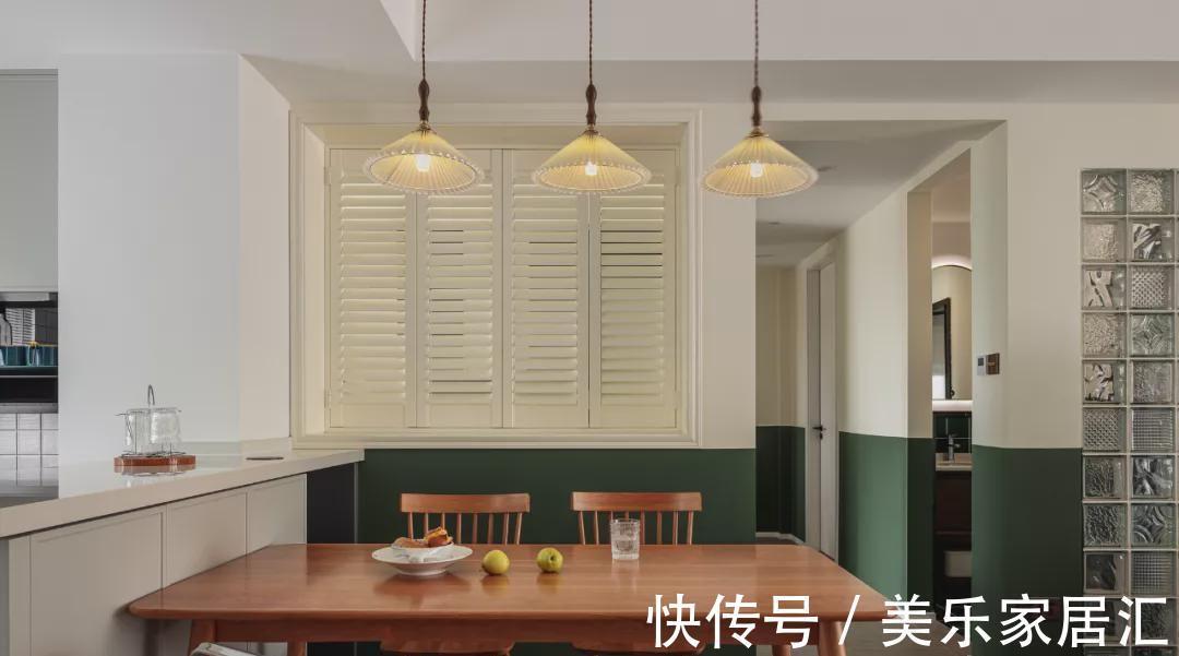 屋主|90㎡三室复古风装修,半墙打破“暗”房设计,大户型既视感