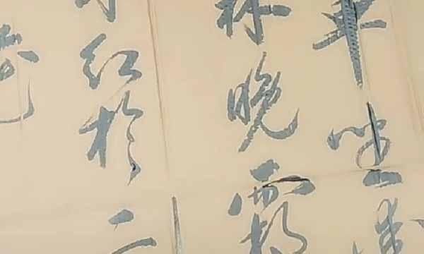 美女&美女利用废旧纸箱练习书法,字迹洒脱飘逸神采飞扬,让书法家汗颜