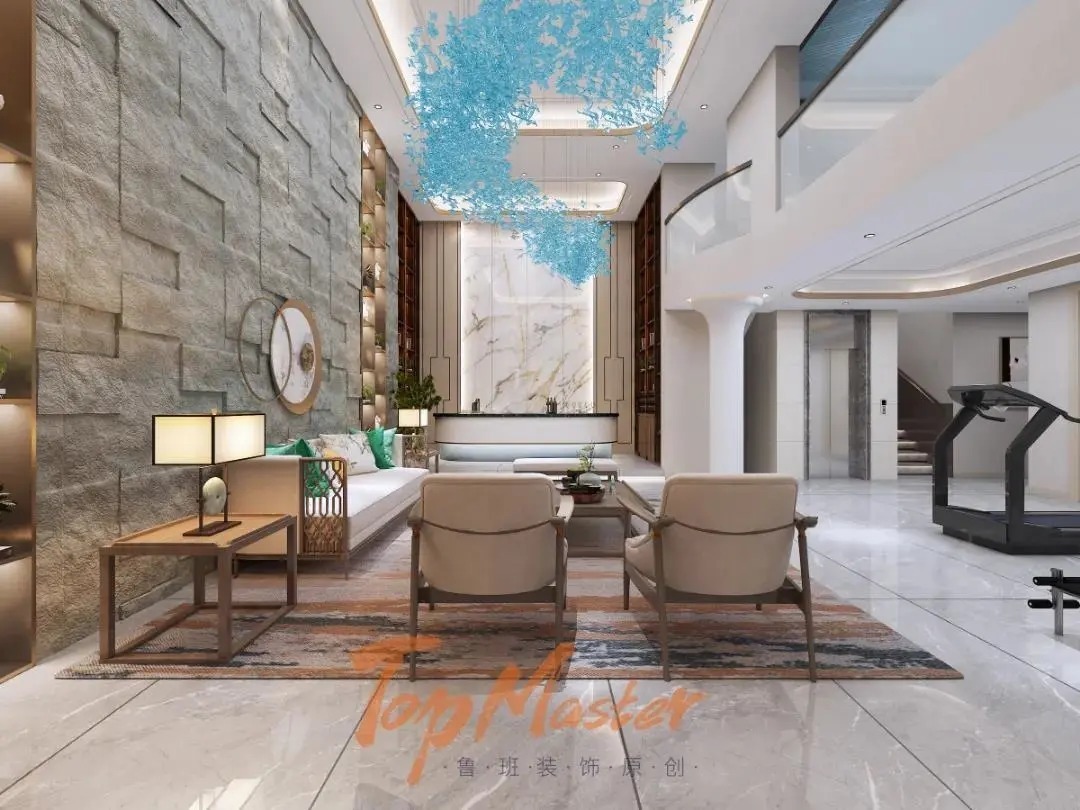 魯班裝飾|【魯班裝飾】山海春風200㎡新中式風格,彌新-偶寄