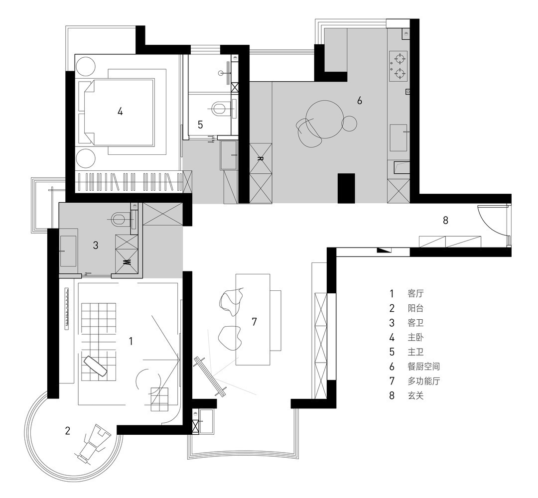 玄关|设计主题和风格的折中混合,造就充满独特空间的家