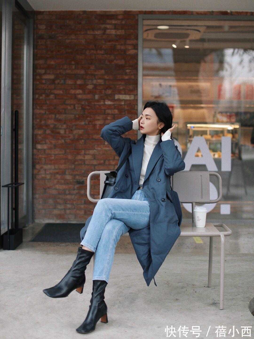 短靴 羽绒服穿搭指南!学这样搭配牛仔裤时髦洋气,配半身裙通勤优雅