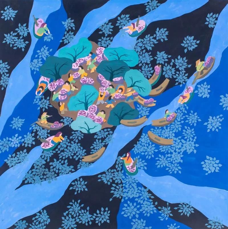 龙腾狮舞|文化走亲 云端悦展 嘉善姚庄农民画颂新时代