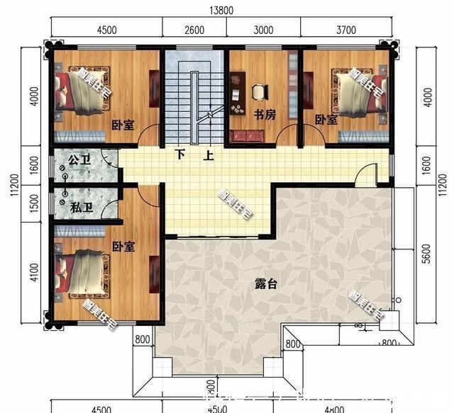 别墅|两栋宽138米的农村别墅,内带堂屋,第一栋外观对称设计
