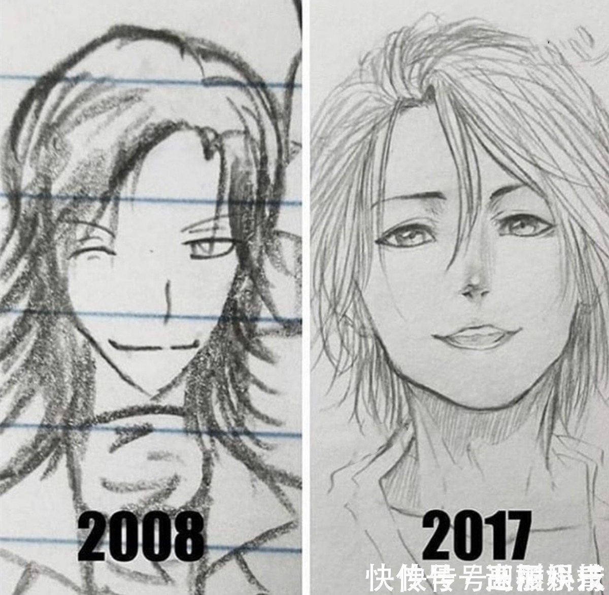 二次元#喜欢上课在作业本上乱画的画师,多年上课开小差,绘画终有所成就