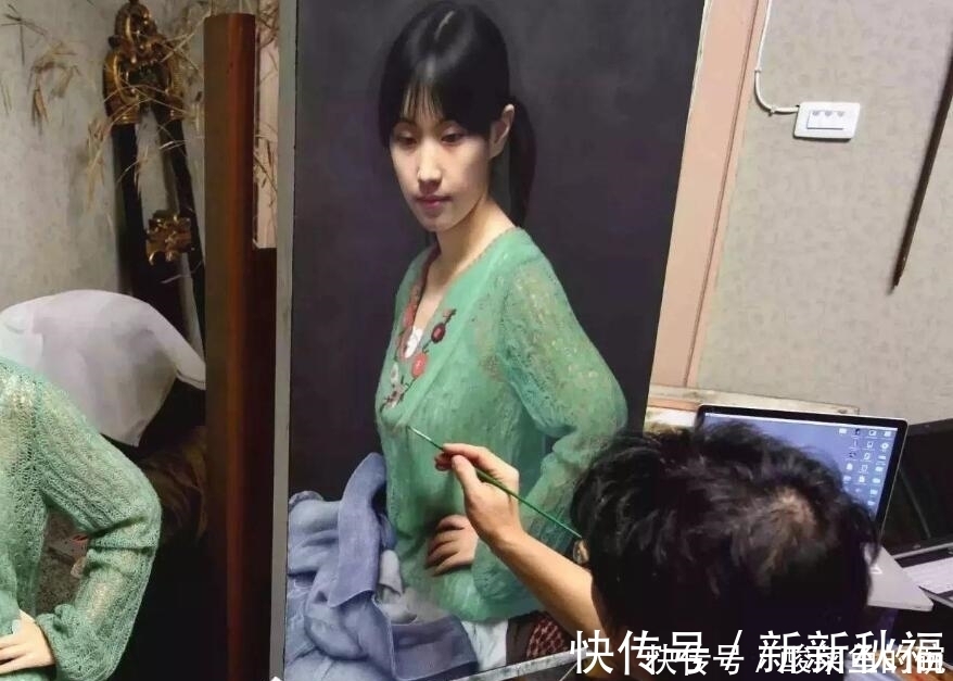 人体|瑞典美女画家挑战冷军，画少女人体，放大10倍看细节让网友不淡定