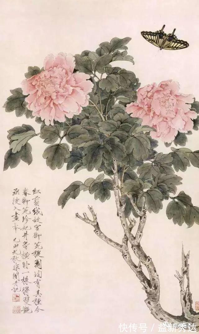 华北大学&两大高手画牡丹,一个工笔称雄,一个写意夺冠!