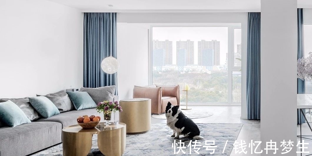 沐沐|190㎡极简风格的大平层,大面积的留白诠释简约的艺术,氛围很解压