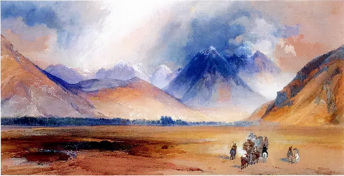 科罗拉多大峡谷@风景画家和蚀刻家托马斯·莫兰的精典油画作品