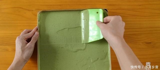 一起来做抹茶蛋糕卷吧,漂亮毛巾面,一卷就成功