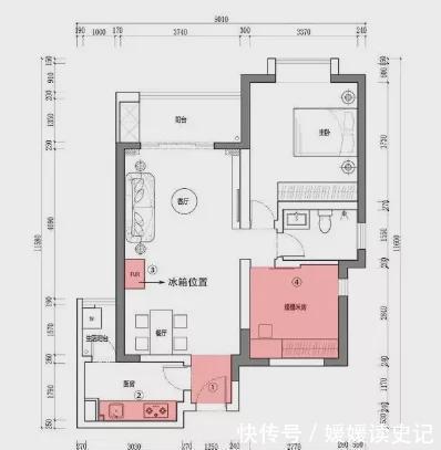 墨菲|80㎡现代简约,餐厅、书房、客卧三合一,高颜值拼色墙时髦有腔调