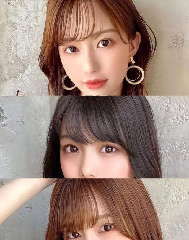 中分八字刘海|剪眉上短刘海“翻车”了,感觉又“丑”又显脸大,几天才能长长?