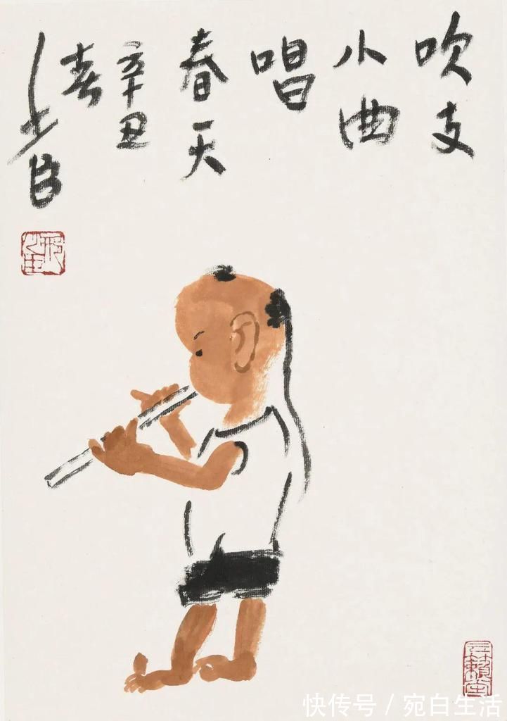 花鸟|变通!好的画家都善变,看黑乎乎的花鸟画家画人物啥样?