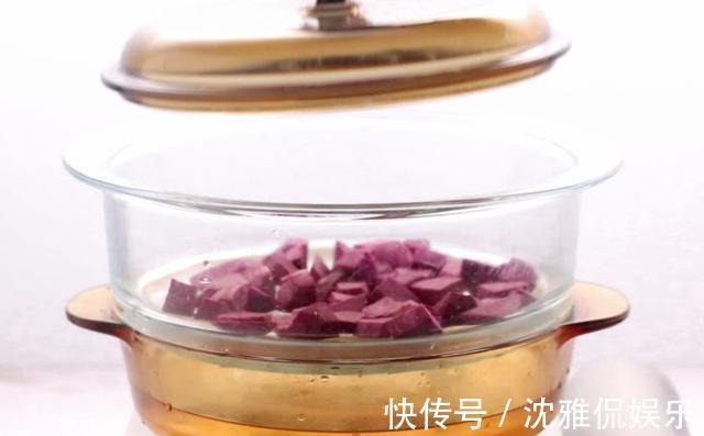 懒人|教你做低卡紫薯饼，不放油不揉面，适合懒人和减肥瘦身人士