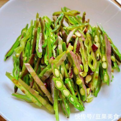 扁豆炒肉丝|丰富餐桌味&amp;健康少油家庭版~扁豆炒肉丝