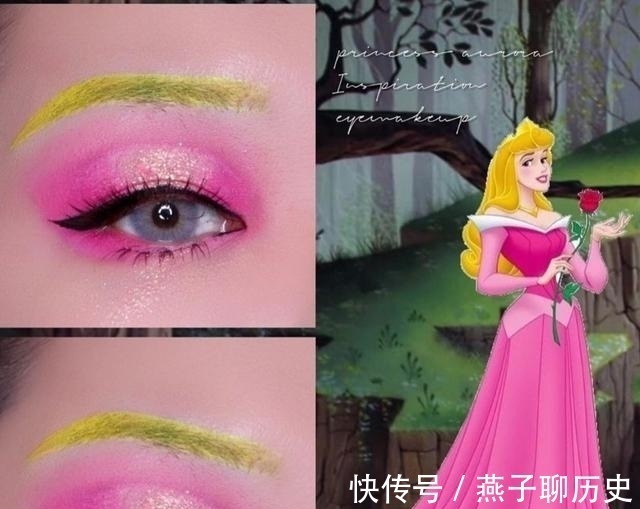 Cospl真人Cosplay,用眼妆COS迪士尼公主!这不同风格的眼睛让人着迷