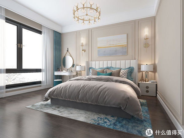 轻奢|闺蜜的130平米新家,装现代轻奢风格,单一个沙发墙就把我迷住了