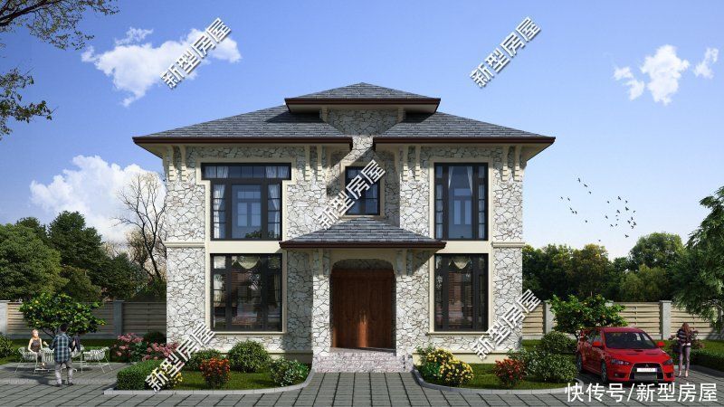 建筑面积|分享10套农村二层户型，每一套颜值都很高，照着建房一定错不了