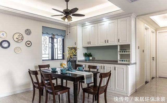 榻榻米|120㎡三室改四室，看起来比140㎡的还要大，经典美式风格太好看了